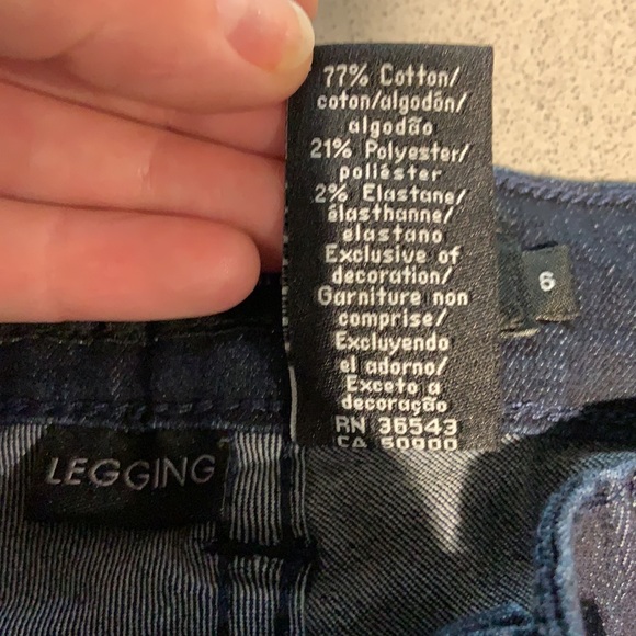 Calvin Klein Jeans Legging Dark Wash EUC - Picture 6 of 14